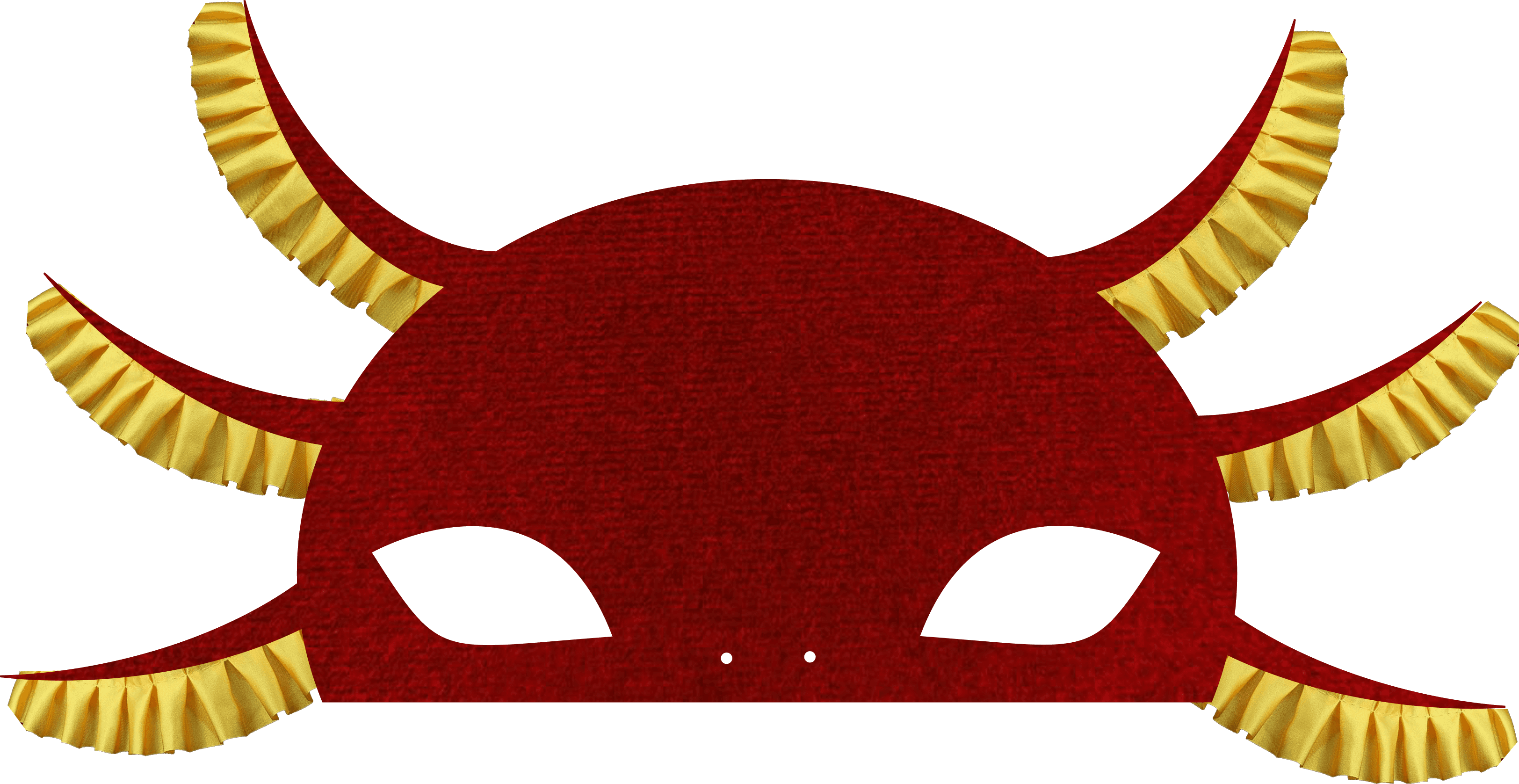 A felt axolotl peeking over the cloth with big button eyes and gold gills