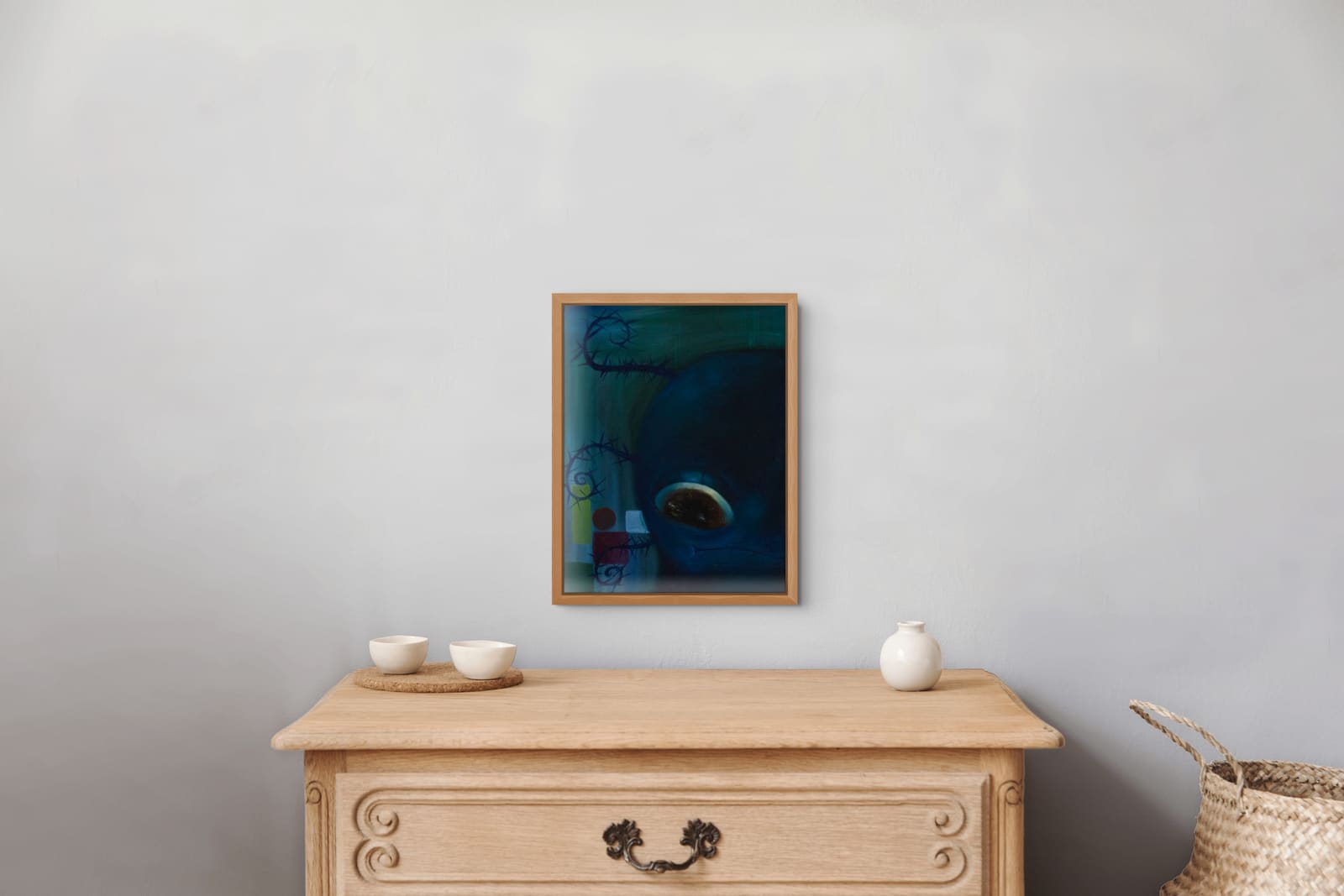 Sin fondo, shown in a room
